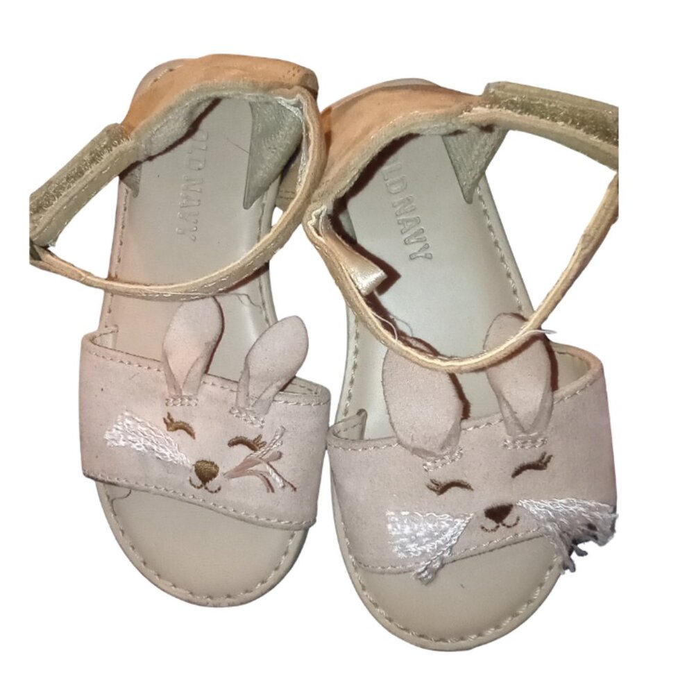 Old Navy Bunny Sandals Baby/Toddler Size 7
